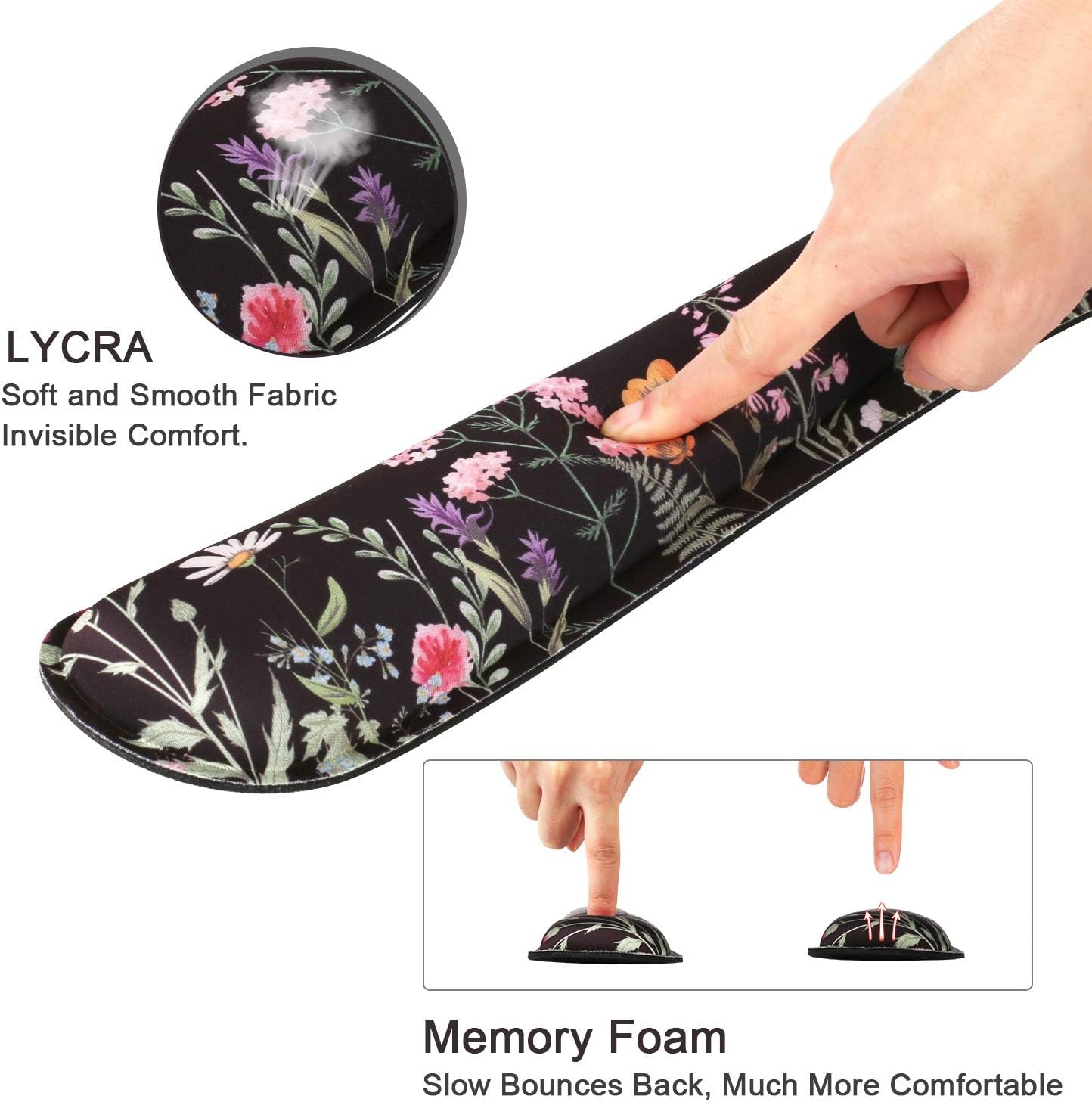 Keyboard Wrist Rest and Mouse Wrist Rest Pad, Made of Memory Foam, Ergonomic Support, Easy Typing and Relieve Wrist Pain, Perfect for Gaming, Computer, Office, Laptop (G-Morandi)