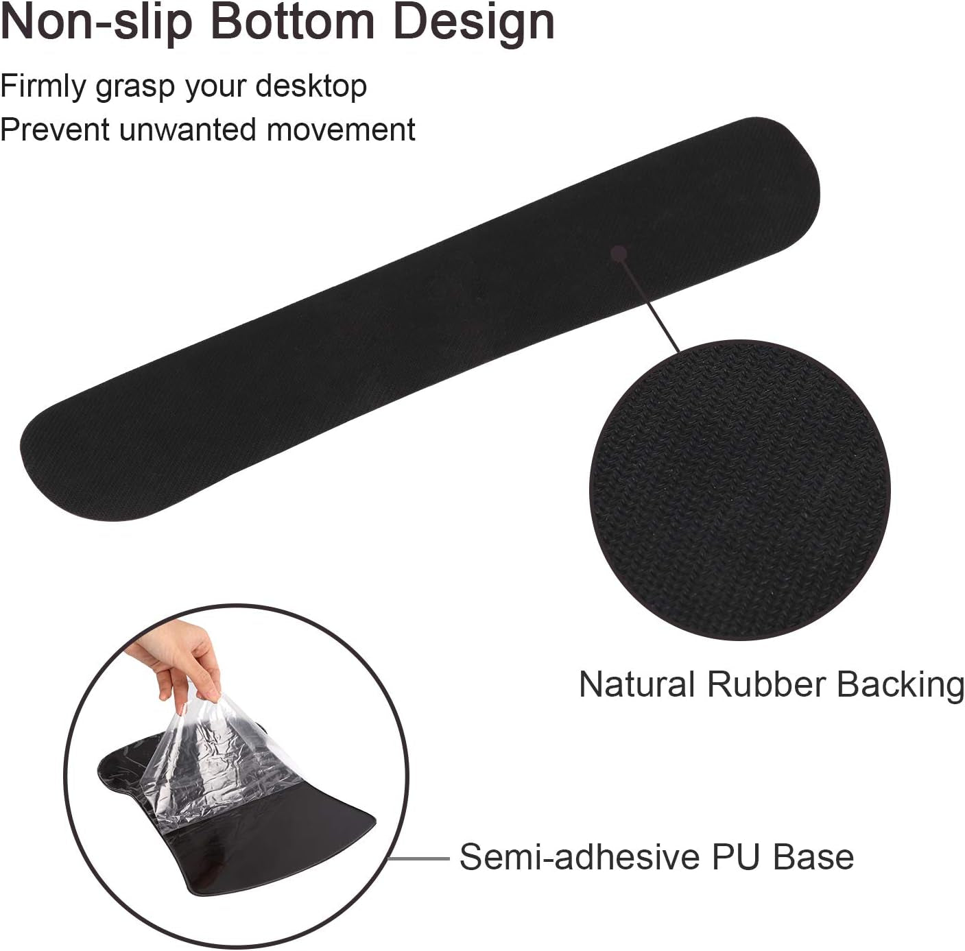 Keyboard Wrist Rest and Mouse Wrist Rest Pad, Made of Memory Foam, Ergonomic Support, Easy Typing and Relieve Wrist Pain, Perfect for Gaming, Computer, Office, Laptop (G-Morandi)