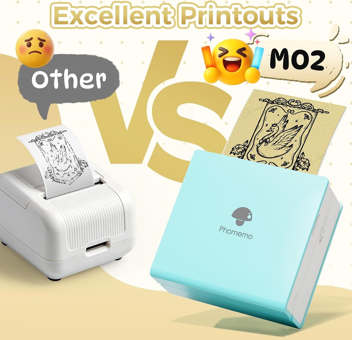 Adhesive Transparent Gold Thermal Paper for  M02/M02 Pro/M02S/M03 Mini Pocket Printer 50Mm X 3.5M, Diameter 30Mm, 3 Rolls